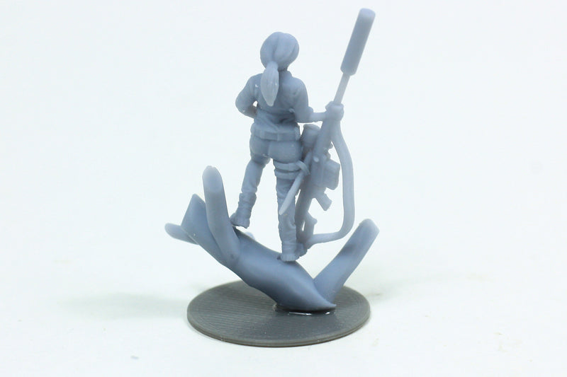 Sniper Girl 28mm/32mm Figure - Modern Wargaming Miniature for Tabletop RPG