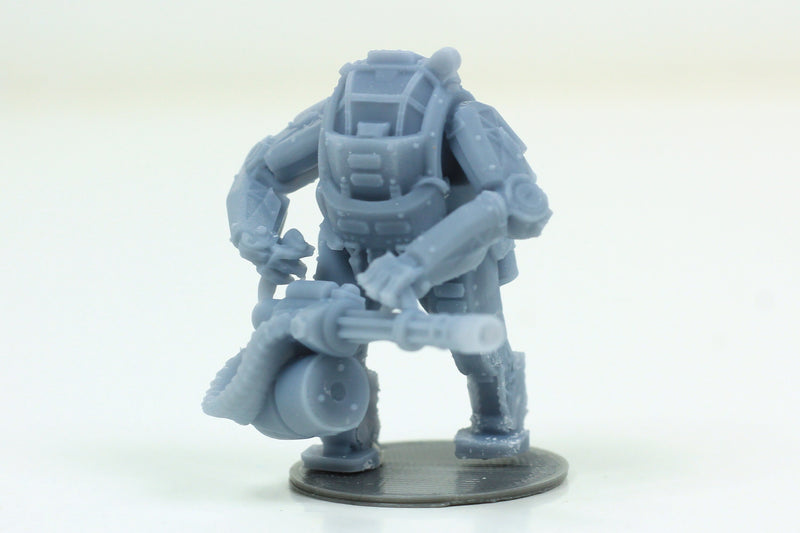 Begemot Exosuit Small Mech 28mm Scale Minifigure for Sci/Fi Tabletop RPG Wargaming