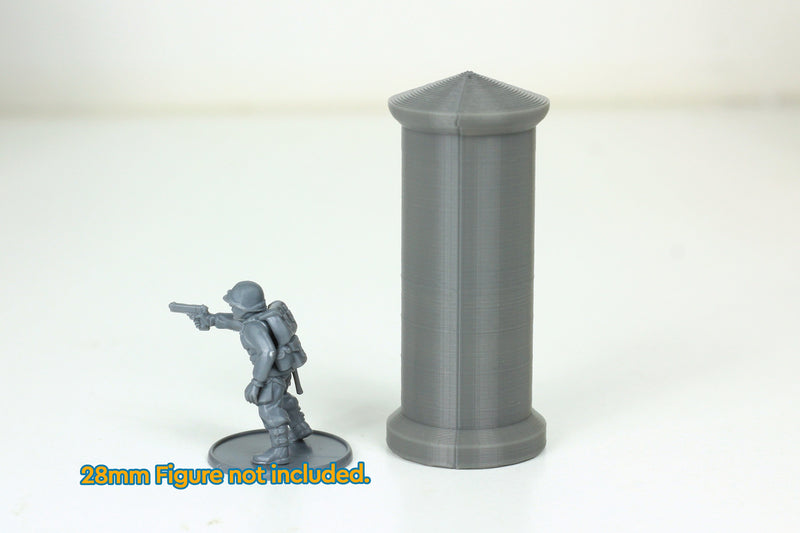 Poster Pole - Tabletop Wargaming WW2 Terrain 28mm Miniature 3D Printed Model | Bolt Action