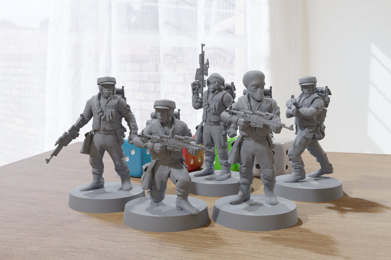 Rebel Troopers - Star Wars Legion 35mm Proxy Miniature for Tabletop RPG