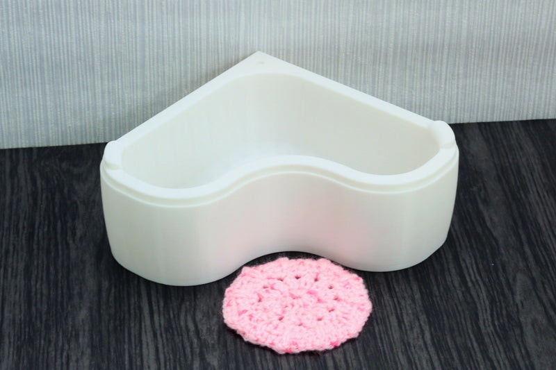 Heart Bathtub - Dollhouse Miniature 1:12 Miniature Dollhouse Furniture