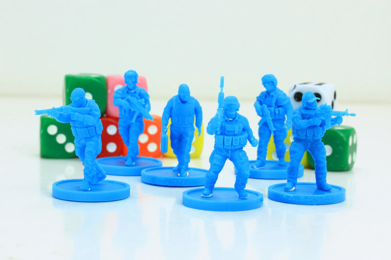 PMC VIP Escort Team - Seven - Modern Wargaming Miniatures for Tabletop RPG - 20mm / 28mm / 32mm Scale Minifigures
