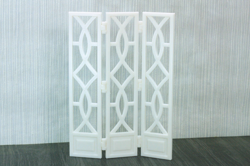 Room Divider French Partition - Dollhouse Miniature 1:12 Miniature Dollhouse Furniture