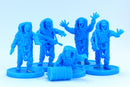 Zombies in Biohazard Suits ZONA ALFA - Modern Wargaming Miniatures for Tabletop RPG - 20mm / 28mm / 32mm Scale Minifigures