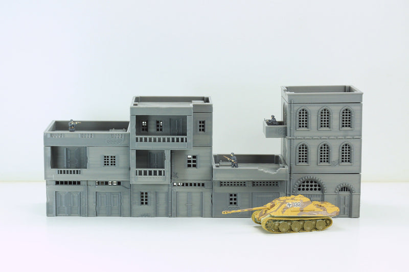 Arab Urban Buildings set of Four Town Houses - Tabletop Wargaming Terrain - Miniature Gaming - 3D Printed
