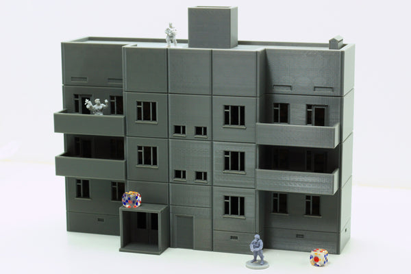 ZONA ALFA Pripyat Apartment Tower Type 1 - RPG Miniatures Gaming Terrain
