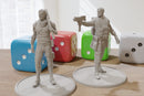 Mercenary Twins - 28mm / 32mm - Post Apocalyptic Minifigure - Ideal Proxy Miniature for Zona Alfa - Fallout Wasteland - Tabletop RPG Games