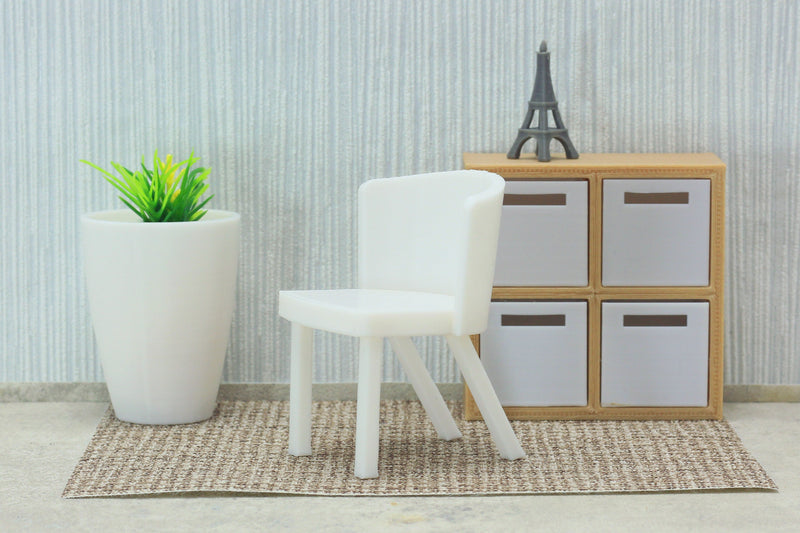 Modern Dining Chair - Dollhouse Miniature 1:12 Miniature Dollhouse Furniture