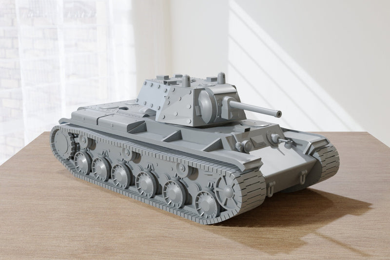 Soviet KV-1 Heavy Tank - with three Turret options - 28mm / 15mm Wargaming - Compatible with Bolt Action, Flames of War