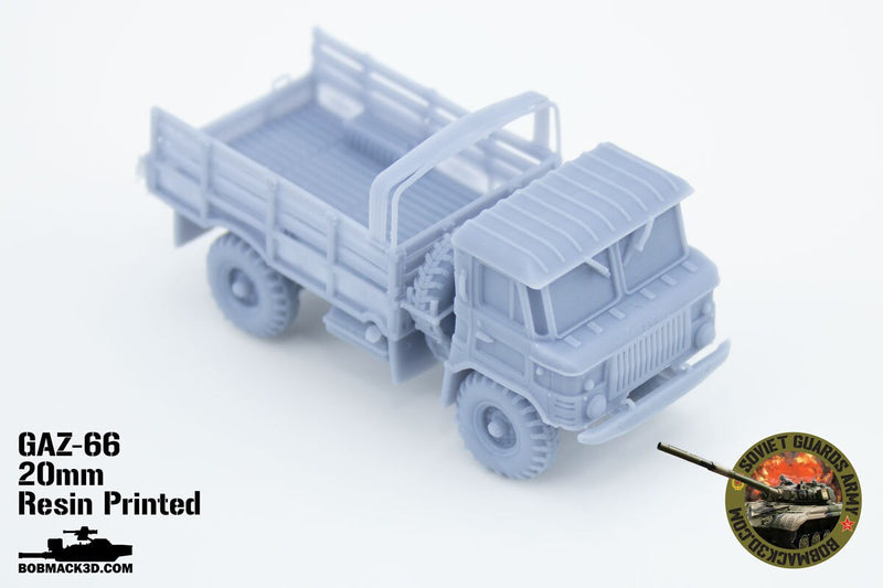 GAZ-66 Soviet (off-road) military truck | 28mm / 20mm / 15mm Wargaming Vehicle Compatible with Team Yankee