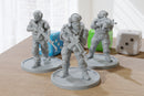 OPFOR Terrorists in USA Gear - Three 28mm/32mm Minifigures - Modern Wargaming Miniatures for Tabletop RPG