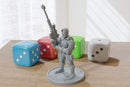 Standing .50 Cal Sniper - 28mm / 32mm Minifigure - Modern Wargaming Miniatures for Tabletop RPG