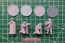 Riot Shields Squad - Modern Wargaming Miniatures for Tabletop RPG - 20mm / 28mm / 32mm Scale Minifigures