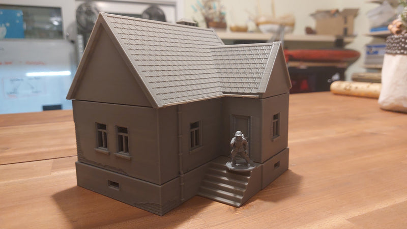 Polish Village House SS-T1 - Tabletop Wargaming WW2 Terrain | Miniature 3D Printed Model | Flames of War - Zona Alfa