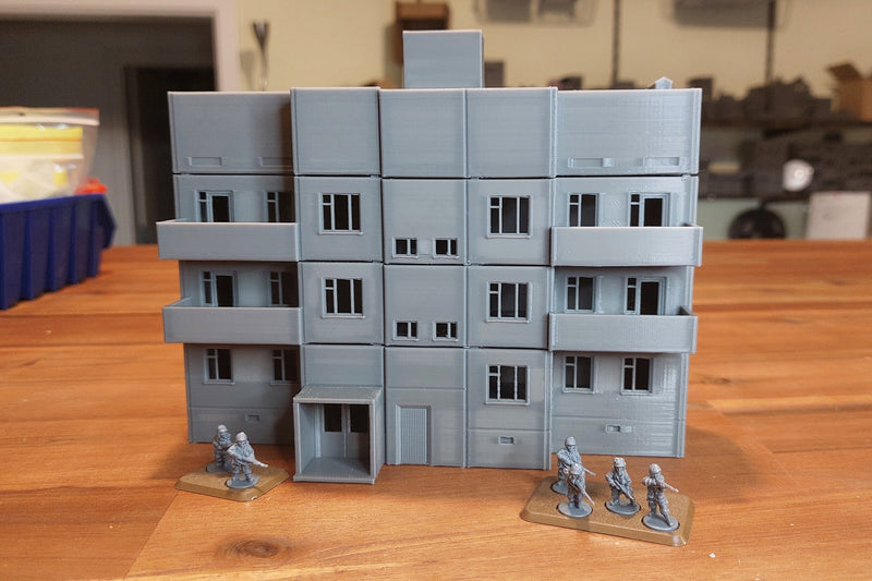 ZONA ALFA Pripyat Apartment Tower Type 1 - RPG Miniatures Gaming Terrain