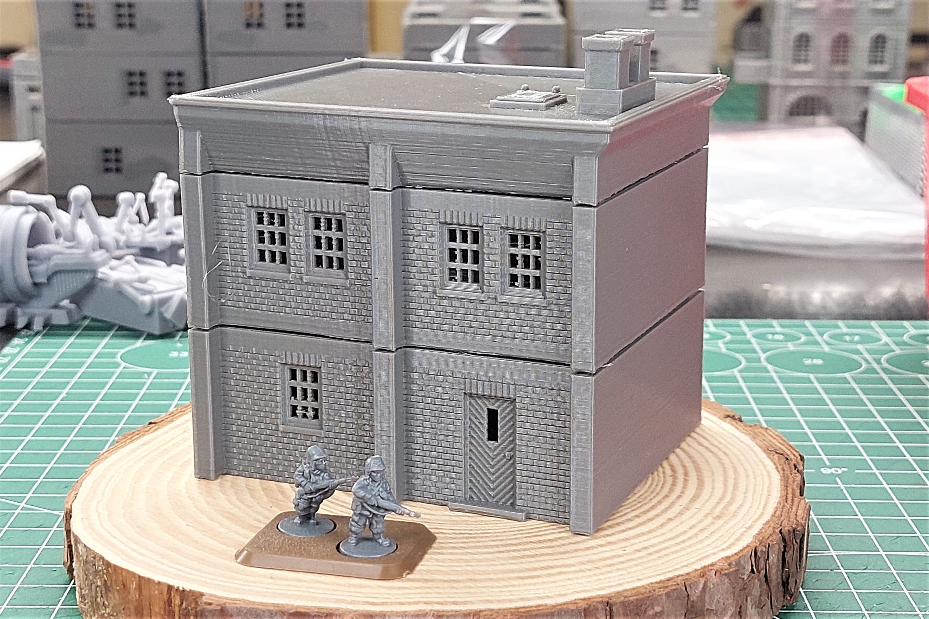 Modular Factory - Tabletop Wargaming WW2 Terrain | Miniature 3D Printe