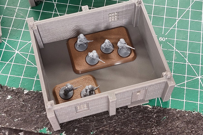 Modular Factory - Tabletop Wargaming WW2 Terrain | Miniature 3D Printed Model | Flames of War - Chain of Command