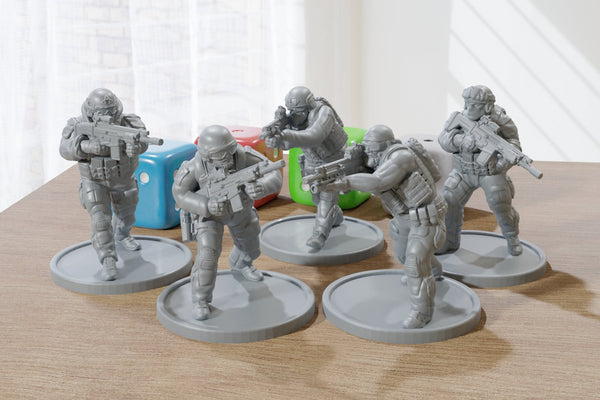 US Special Forces - Modern Wargaming Miniatures for Tabletop RPG - 28mm / 32mm Scale Minifigures