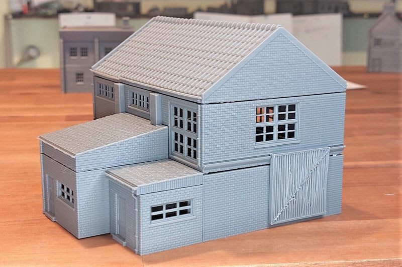Factory Hall - Tabletop Wargaming WW2 Terrain | Miniature 3D Printed Model | Flames of War - Chain of Command