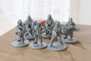 Wasteland Biohazard Team - Modern / Post-Apocalyptical Miniatures for Zona Alfa Tabletop Wargaming - 28mm / 32mm Scale Minifigures