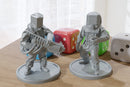 Wasteland Hazmat Suit Duo - Modern / Post-Apocalyptical Miniatures for Zona Alfa Tabletop Wargaming - 28mm / 32mm Scale Minifigures