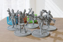 Bad Girls - 3D Printed Mini's - Cyberpunk / Sci-Fi - Tabletop Miniature Wargaming - 28mm / 32mm Scale Minifigures