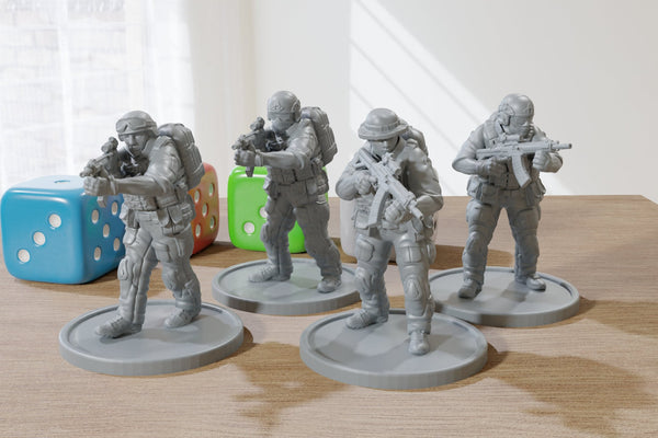 Special-Ops Chinese PLAGF - 3D Printed Mini's - Modern Wargaming 28mm / 32mm Scale