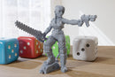 Punk Femme Fatale - 3D Printed RPG Minifigure - Cyberpunk / Sci-Fi - 28mm / 32mm Scale