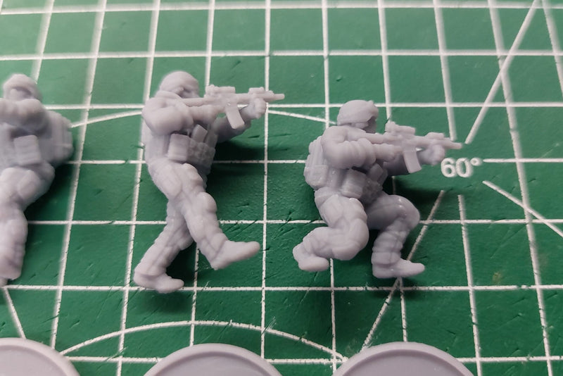 MARSOC Rifle Squad - Five - Modern Wargaming Miniatures for Tabletop RPG - 20mm / 28mm / 32mm Scale Minifigures