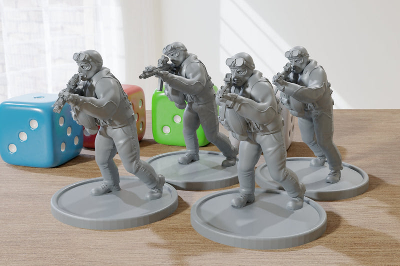 US Navy Seals Divers Strike Team - 3D Printed Mini's - Modern Wargaming 28mm / 32mm Scale