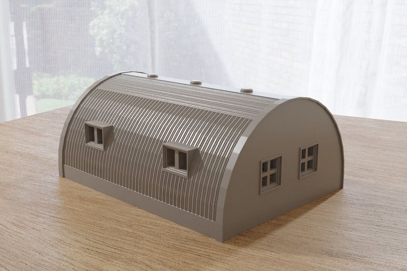 Quonset Hut Barrack - Miniature Wargaming Terrain - Zona Alfa - Team Yankee - 3D Print