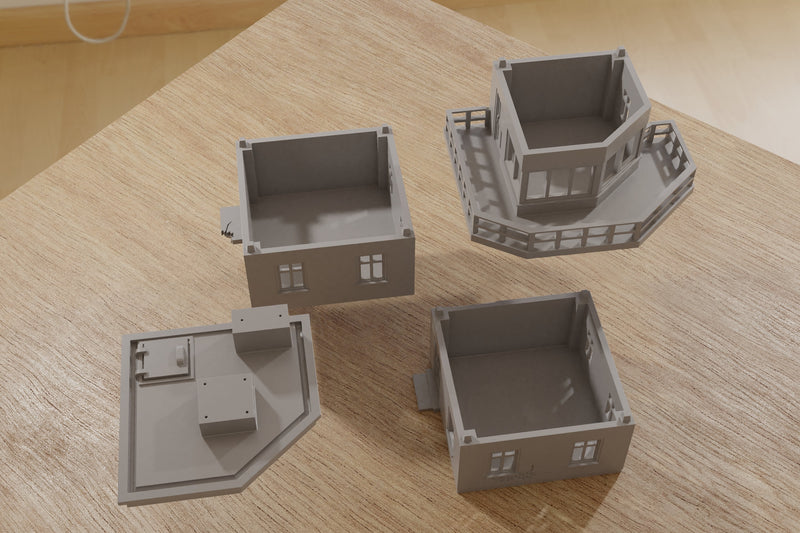 WW2 Airfield Set - 3D Printed Miniature Wargaming Terrain - Awesome for Tabletop Games like Bolt Action or Flames or War