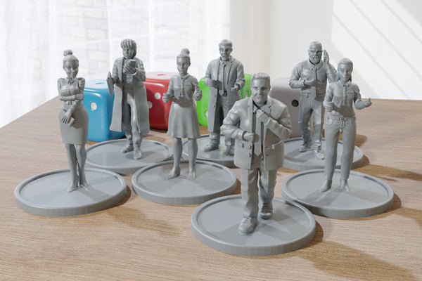 Office Civilians - 3D Printed Mini's - Modern Wargaming 28mm / 32mm Scale