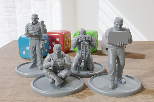 Intelligence Agents - 3D Printed Minifigures for Modern Tabletop Wargaming 28mm / 32mm Scale