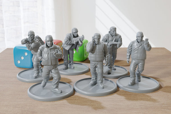 Covert Ops Squad - Five - Modern Wargaming Miniatures for Tabletop RPG -  20mm / 28mm / 32mm Scale Minifigures