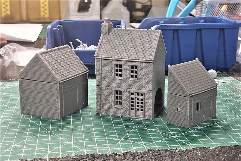 Normandy French Farm Set - Tabletop Wargaming WW2 Terrain | Proxy 3D Printed Miniature for Bolt Action - Chain of Command - Flames of War