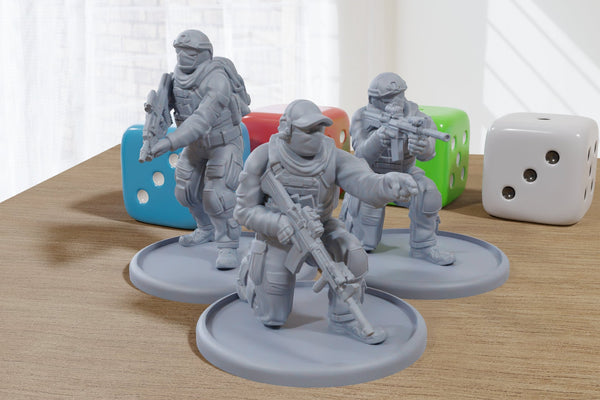 Australian Reinforces - 3D Printed Minifigures - Modern Tabletop Wargaming Miniatures 28mm / 32mm Scale