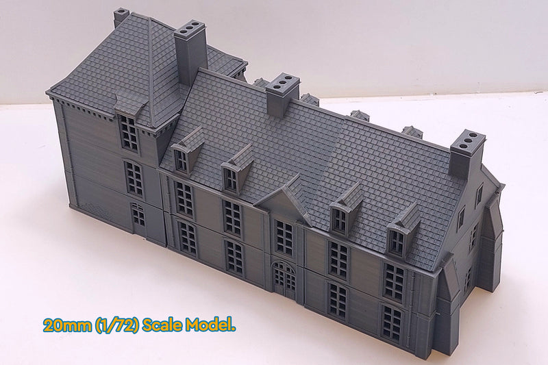 Chateau st Come Brevile - Tabletop Wargaming WW2 Terrain | Proxy 3D Printed Miniature for Bolt Action - Chain of Command - Flames of War