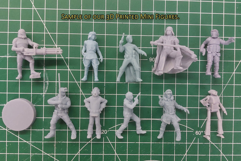 Female Bounty Hunter Fennec - Star Wars Legion 35mm Proxy Miniature for Tabletop RPG