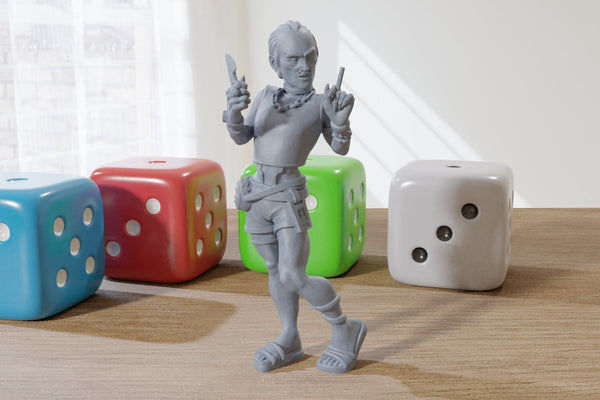 Kinky Doctor - 3D Printed Proxy Minifigures for Sci-fi and Cyberpunk Themed Miniature Tabletop Games