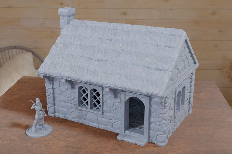 Ferisia Little Cottage - 3D Printed Terrain compatible with Tabletop Games like DND 5e, Frostgrave