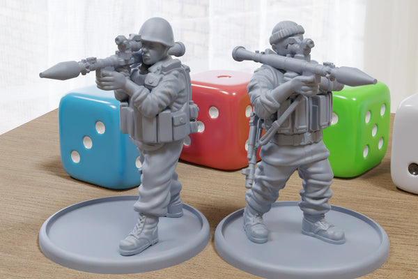 Mordern Russian Grenadiers - Modern Wargaming Miniatures for Tabletop RPG - 28mm / 32mm Scale Minifigures
