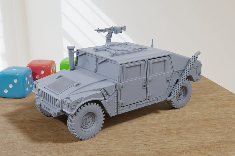 HMMWV M1025 - 3D Resin Printed Modern Wargaming Vehicles - Miniatures for Tabletop Wargames - TTRPG