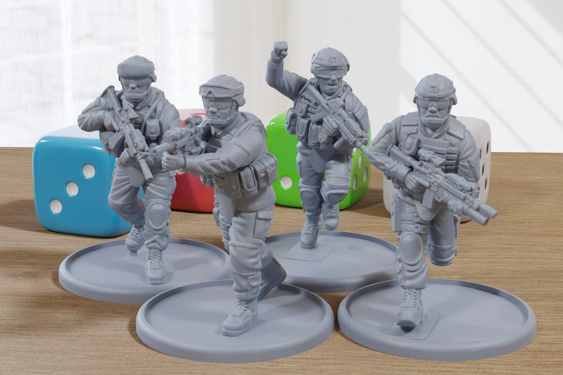 US Army Iraq c2007 - 3D Printed Minifigures for Modern Tabletop Wargaming 28mm / 32mm Scale
