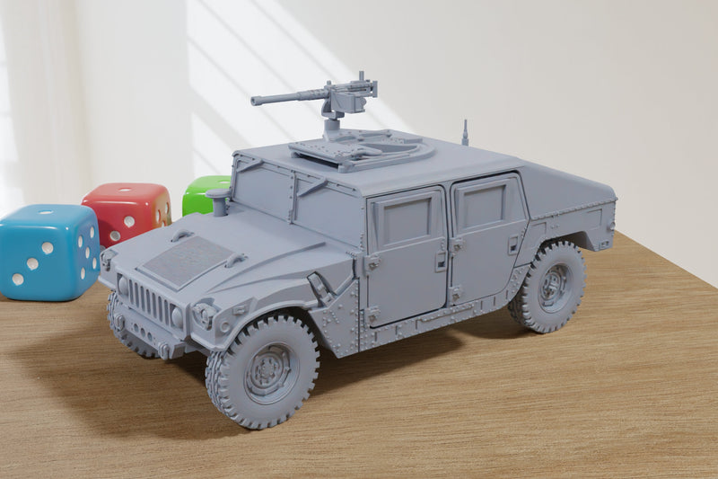 HMMWV M1025 - 3D Resin Printed Modern Wargaming Vehicles - Miniatures for Tabletop Wargames - TTRPG