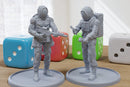Zone Ecologists Duo - 3D Printed Minifigures - Post Apocalyptic Miniature for Zona Alfa - Fallout Wasteland