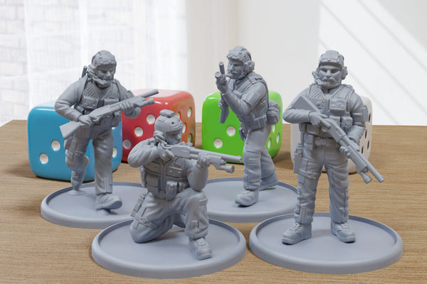 US VBSS Specialists - 3D Printed Minifigures for Modern Tabletop Wargaming 28mm / 32mm Scale
