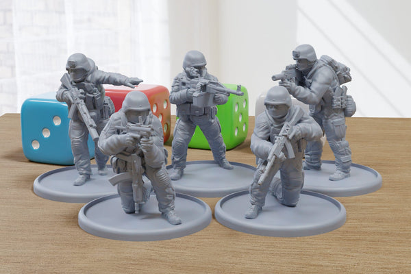 Ukranian Special Forces Unit - 3D Printed Minifigures for Modern Tabletop Wargaming 28mm / 32mm Scale