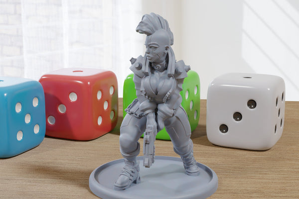 Street Kid - 3D Printed Proxy Minifigures for Sci-fi / Cyberpunk Miniature Tabletop Games