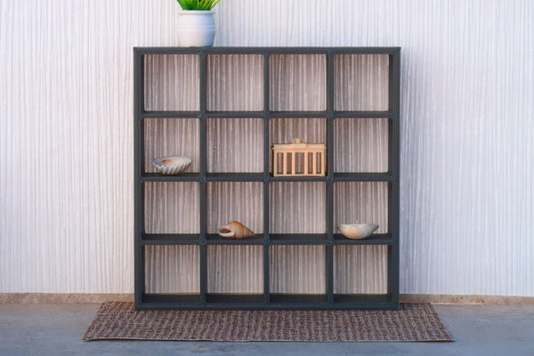 Four by Four Cubic Bookshelves - 3D Printed 1:12 Scale Miniature Dollhouse Furniture